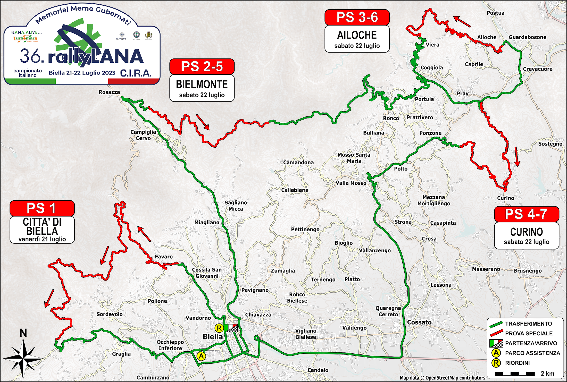 Mappa Rally Lana 2023
