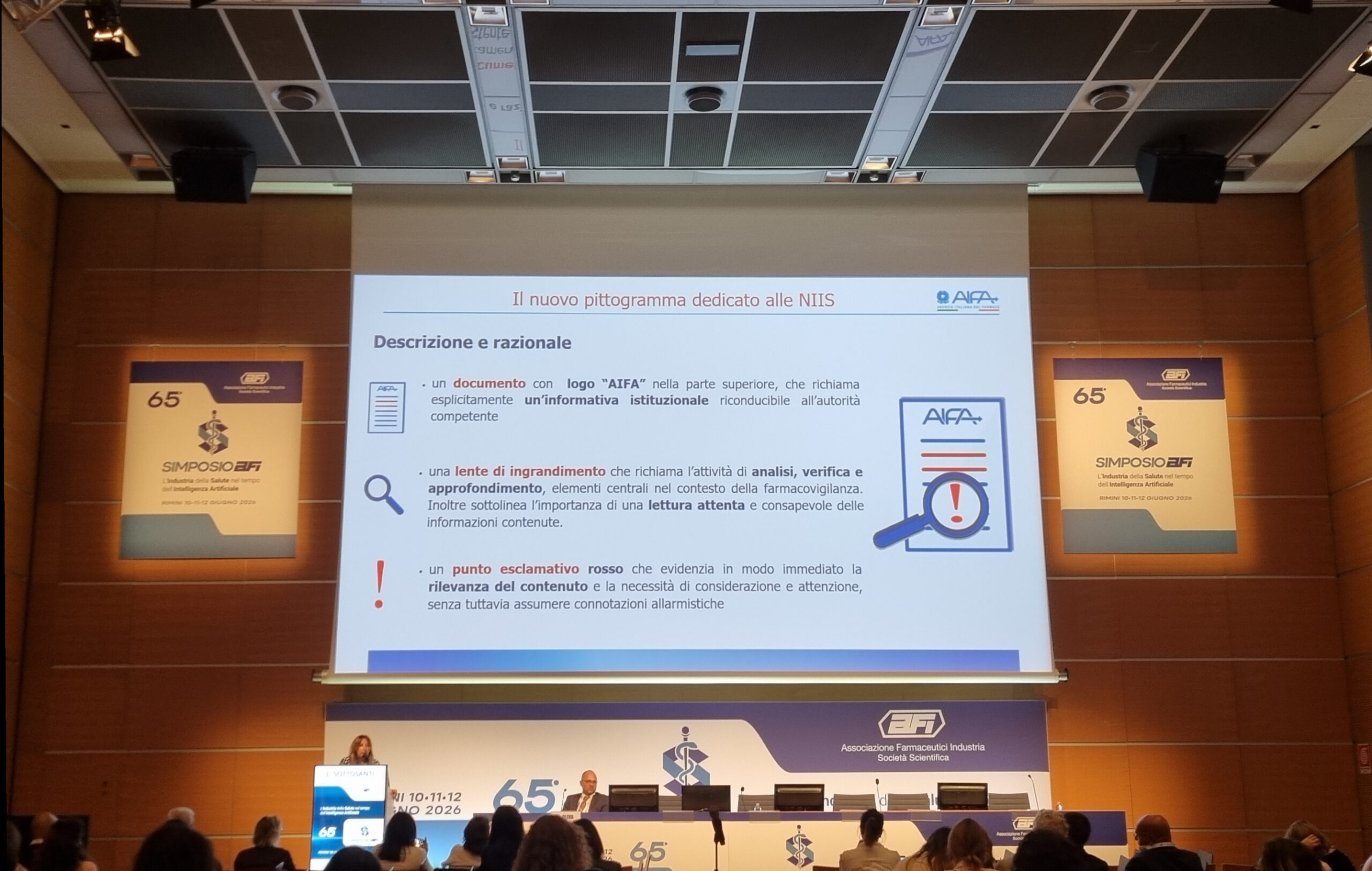 Nuovo pittogramma AIFA per NIIS Simposio AFI 2026